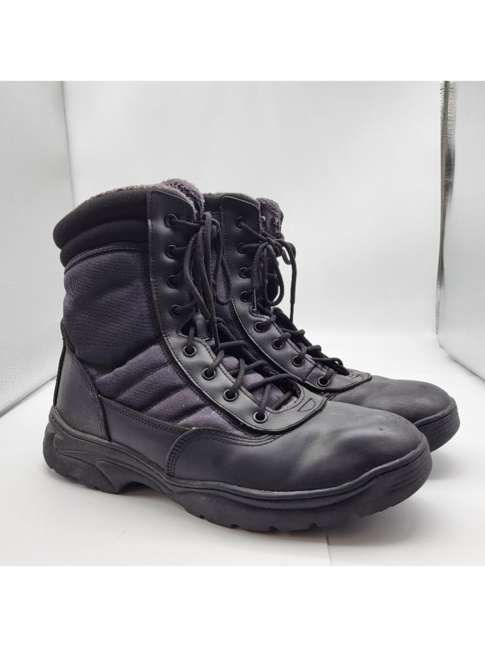 Nortiv 8 Men's Fleece Tactical Work Boots SZ 13 Combat Gorp Lace up